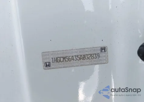 2005 Honda Accord 2.4 Lx z USA, uszkodzony, nr VIN 1HGCM56435A032839